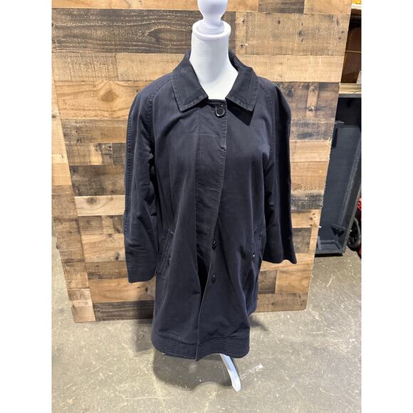 Marc Jacob's- Classic Trench Coat- Navy Blue- Women Size Aprox M/L - Picture 6 of 6